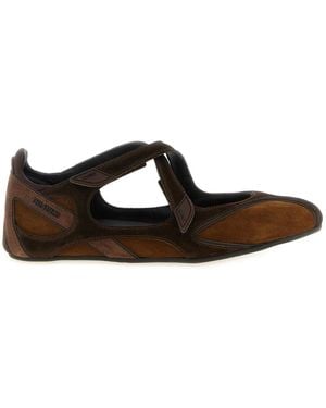 The Attico 'Floor 01' Ballet Flats - Brown
