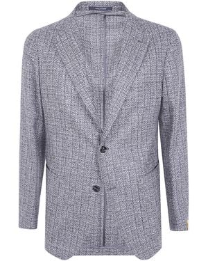 Tagliatore "Montecarlo" Single Breasted Jacket - Blue