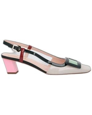 Roger Vivier Calfskin Heels - White