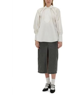Patou Cotton Blouse - Gray
