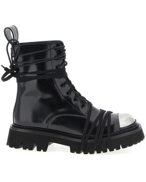 Moschino 'Combat' Combat Boots - Black
