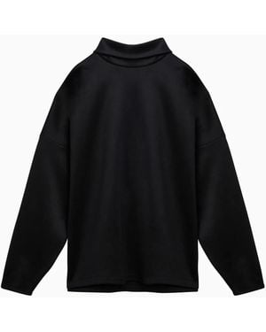 Fear Of God Split High Neck Ls Top - Black