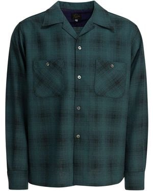 Needles Checked Wool "One-Up" Shirt - Green