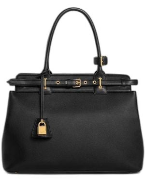 Celine Medium Conti Calfskin Bag - Black