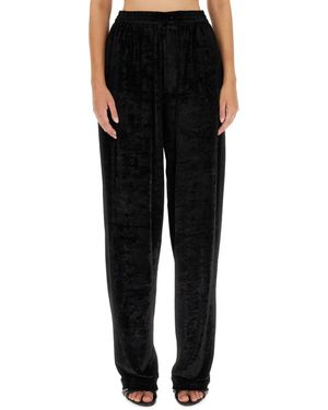 Balenciaga Baggy Trousers With Elasticated Waist - Black