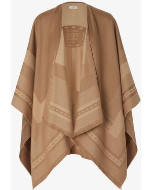 Fendi Poncho Selleria - Brown