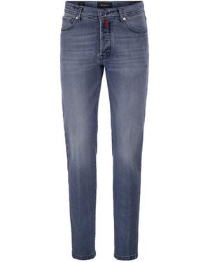 Kiton Five-Pocket Stretch Denim Jeans - Blue
