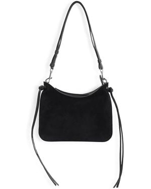 Phoebe Philo Gig Small Suede Leather Shoulder Bag - Black