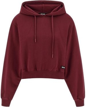 ROTATE BIRGER CHRISTENSEN Rotate Birger Christensen 'Terry Back' Hoodie - Red