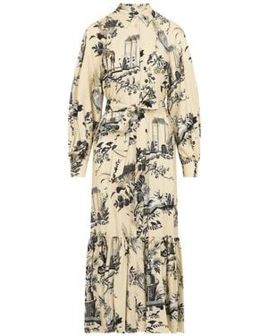 Etro Viscose Twill Long Dress - Metallic
