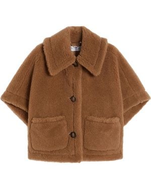 Max Mara Newterzo Boxy Cape - Brown