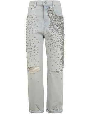Golden Goose Bleached Washed Denim - Grey