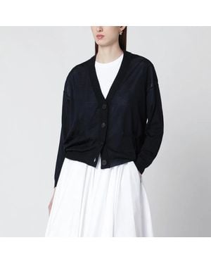 Roberto Collina Wool Cardigan - Blue