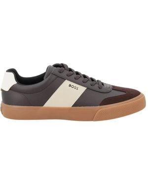 BOSS Sneaker With Logo - Brown