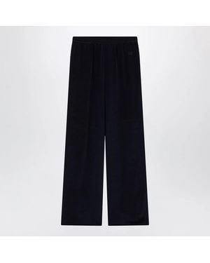 Max Mara Silk Relaxed Trousers - Blue
