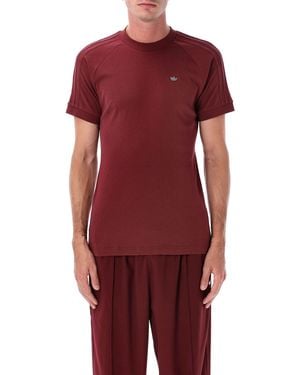 adidas Originals Adidas Premium Cali Wool-Blend T-Shirt - Red
