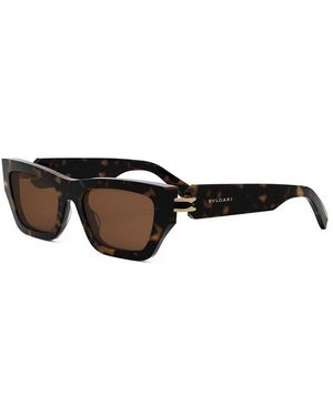 サングラス Bvlgari Bvlgari - BV40046I - 01B - Black BVLGARI B.zero1 BV40046I women Black Oval Sunglasses