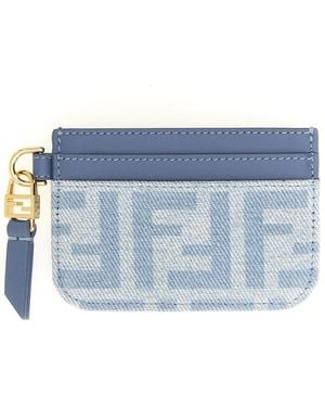Fendi 'Baguette' Card Holder - Blue