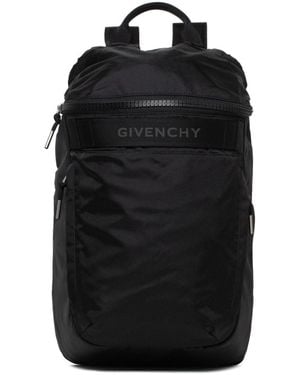 Givenchy G-Trek Logo Detail Nylon Backpack - Black