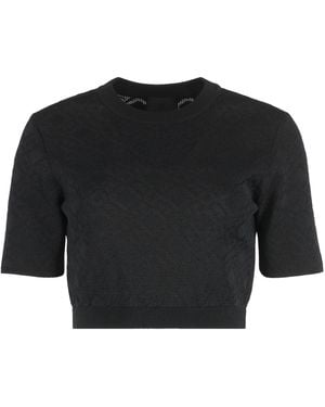 Givenchy Jacquard Knit Top - Black