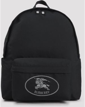 Burberry Orkney Zip Nylon Backpack - Black