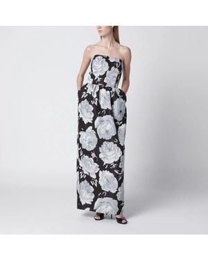 Patou Long Bustier Dress - Multicolour