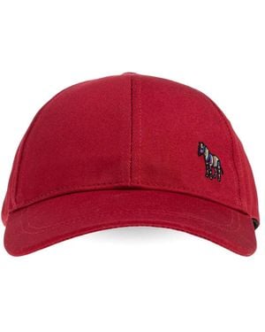 Paul Smith Zebra Logo Organic Cotton Cap - Red