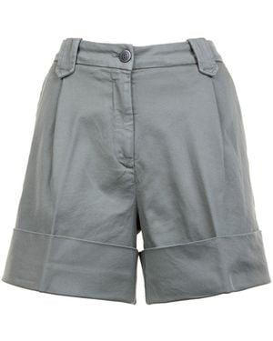Fay Bermuda Shorts High Waist - Gray