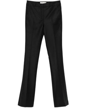 Blumarine Flared Twill Pants - Black