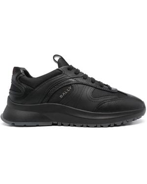 Bally Calf And Lamb Sneakers - Black