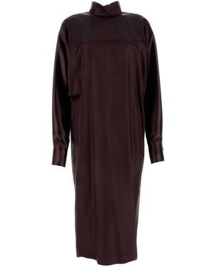 Ferragamo Satin Dress - Purple