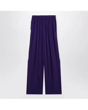 Alaïa Alaia Straightleg Viscose Cady Trousers - Purple
