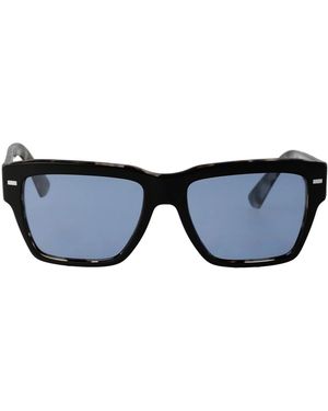 Dolce & Gabbana Dolce & Gabbana On Havana Acetate Sunglasses - Blue