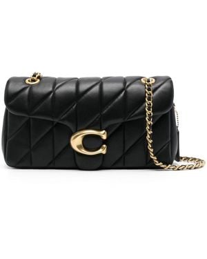 COACH Tabby 26 Leather Crossbody Bag - Black