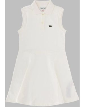 Lacoste Lcg Pique Dress W8L - White