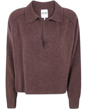 Kujten "Aenora" Polo Neck - Brown