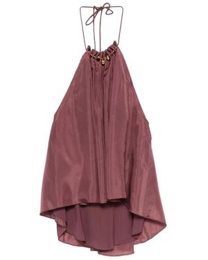 Zimmermann Aster Silk Top - Purple
