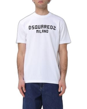 DSquared² T-Shirt With Milano” Logo Printed - White