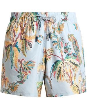 Etro Roma Swim Trunk - Blue