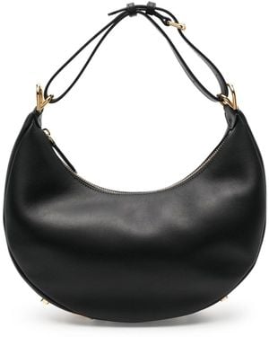 Fendi Leather Satchel Graphy Grace - Black
