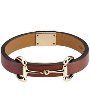 Gucci Nude Neutrals Leather Bracelet - Brown