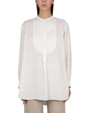 Aspesi Linen Tunic Shirt - White