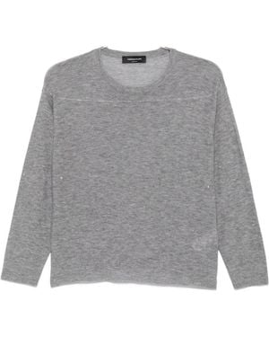 Fabiana Filippi Wool Crewneck Jumper - Grey