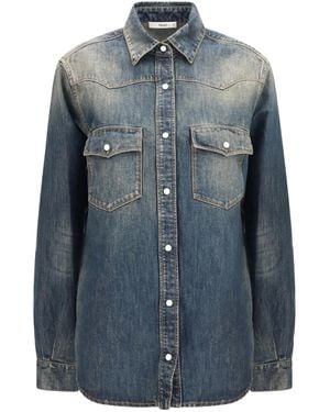 Fendi Western Bananatex Denim Shirt - Blue