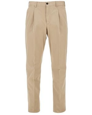 PT Torino Pt Hamptons Gabardine Pants - Natural