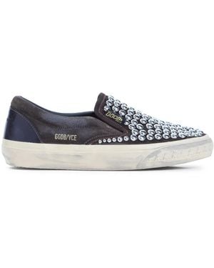 Golden Goose Dark Studs Slip-On - Blue