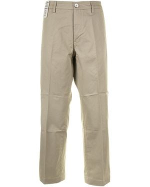 Re-hash High-Waisted Chino Pants - Natural