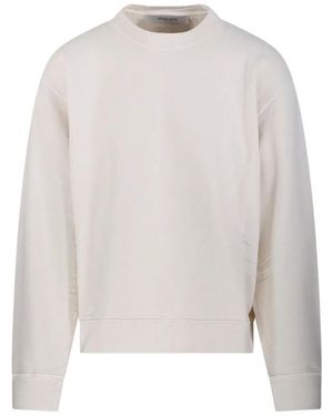 Golden Goose Boxi Sweatshirt Cotton Fleece Logo Patch - White