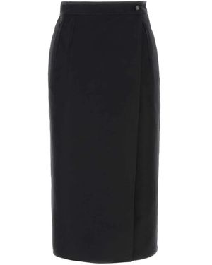 Bottega Veneta Gabardine Skirt - Black