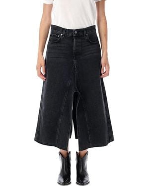 Haikure Stacy Denim Skirt - Black